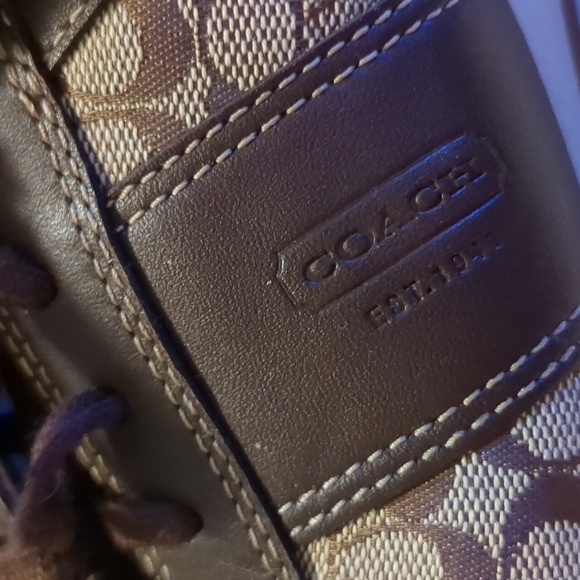 Coach noella brown sneaker/shoe size 9M - Picture 15 of 16